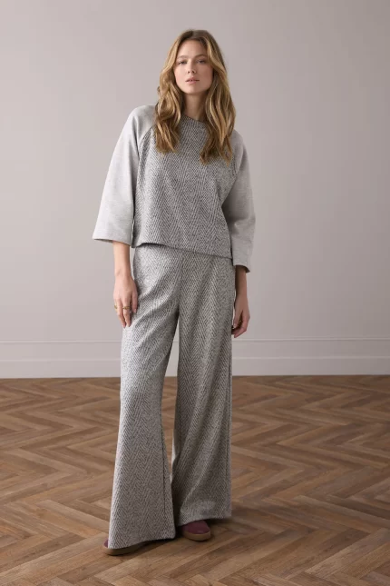 Summum wijde broek visgraat