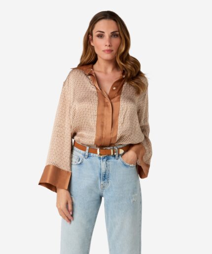 Ibana Tafine Oblique blouse