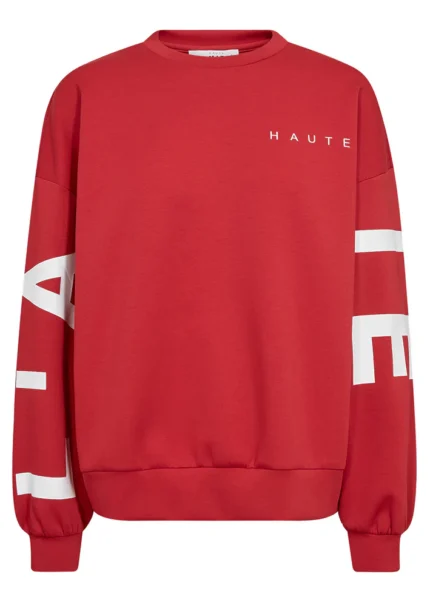 Haute L'Amitié Maxi split logo sweat
