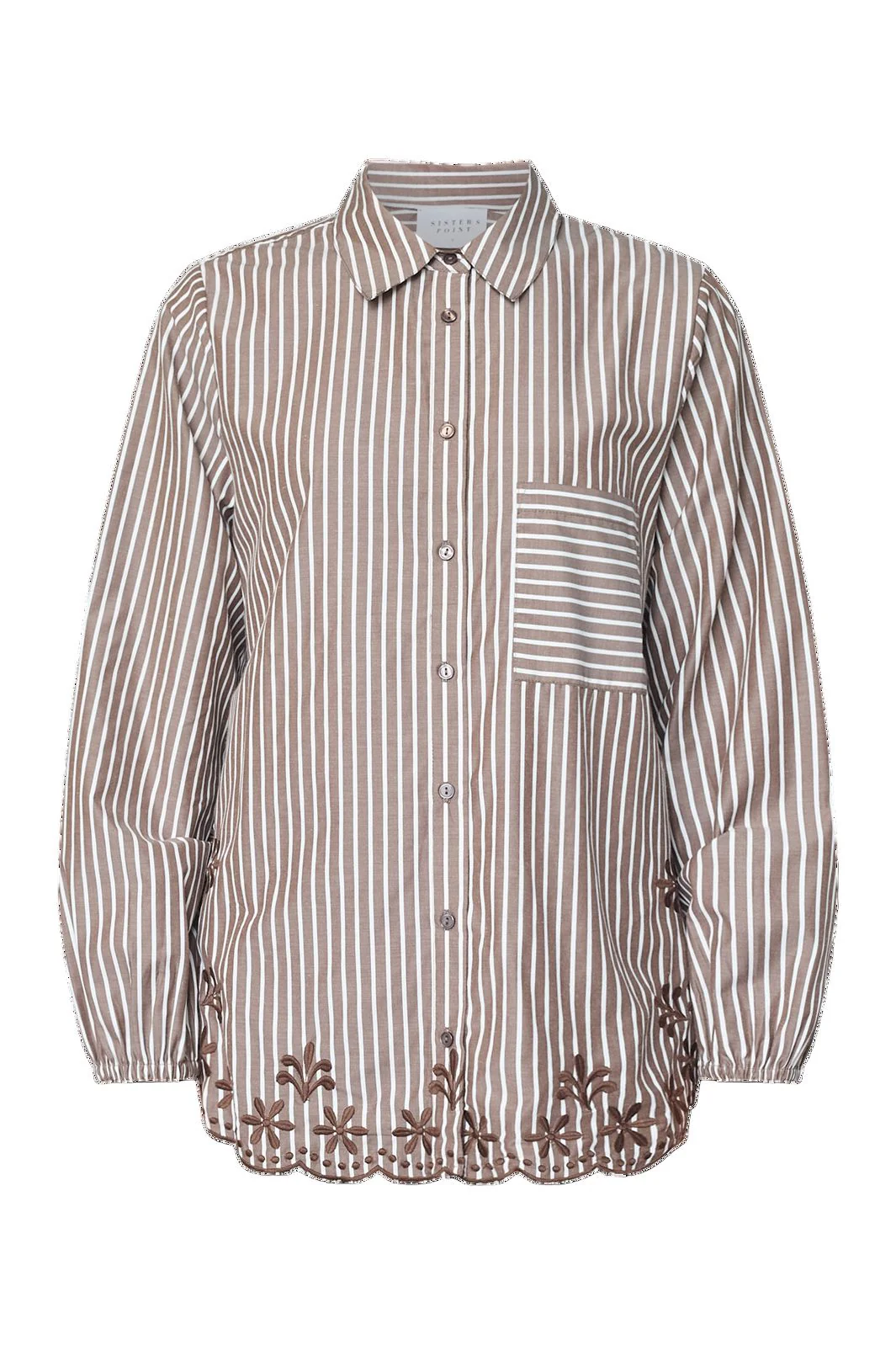 sisters-point-istea-sh4-19446-831-brown-cream-skjorter-935034