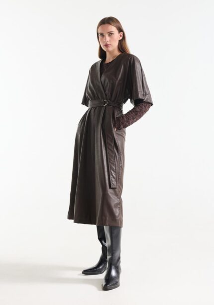Jansen Linn jurk leatherlook