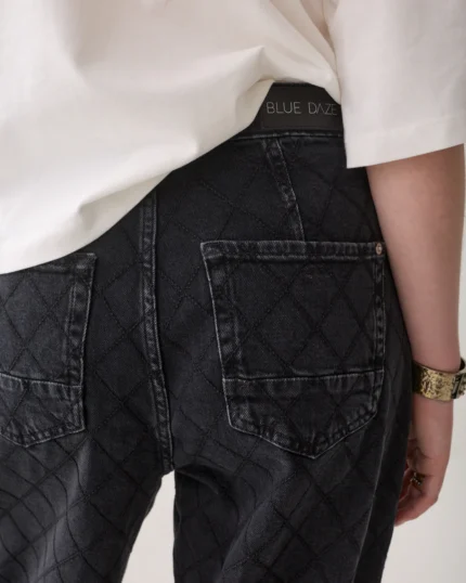 Summum tapered jeans borduur