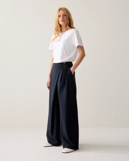 Summum overslagbroek pinstripe
