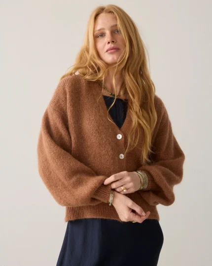 Summum mohair vest pofmouw