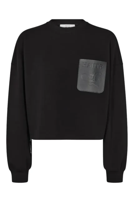 Haute L'Amitié maxi crop zip pocket sweat